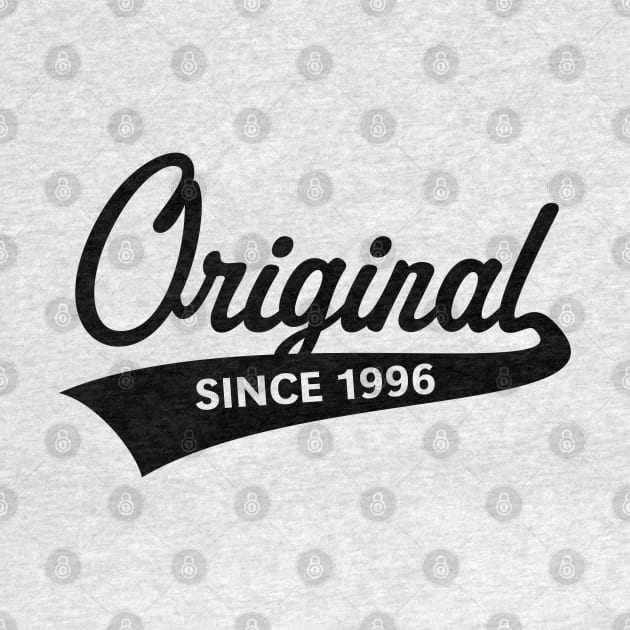 Original Since 1996 (Year Of Birth / Birthday / Black) by MrFaulbaum